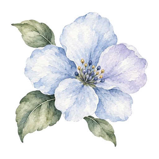Watercolor flower icon